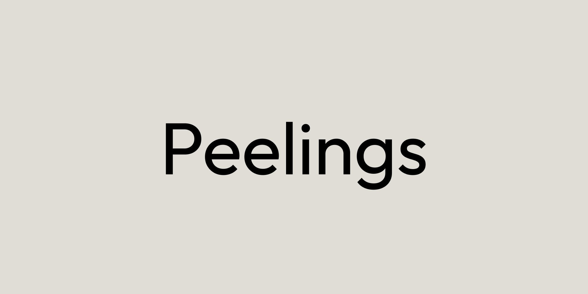 Peelings